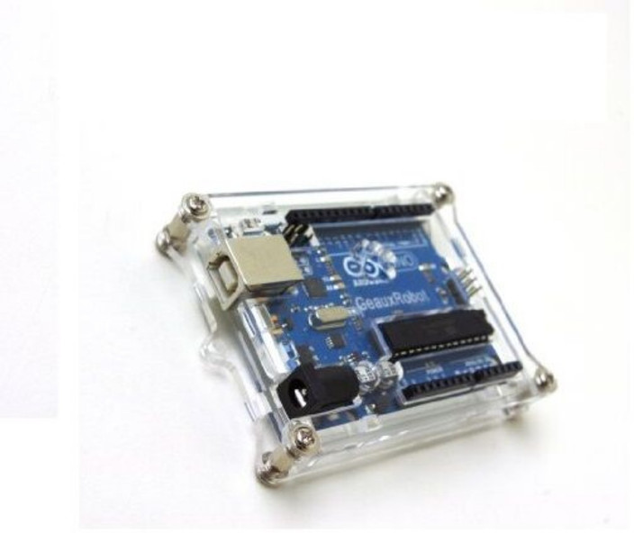 robodo clear acrylic box enclosure transparent case shell f arduinorobodo clear acrylic box enclosure transparent case shell f arduino uno r3 board module (multicolor)